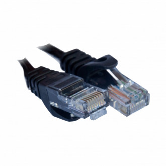 Патч-корд Gear CAT5E UTP 24 AWG 1.5м, черный-[articul]