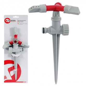 Дощувач круговий з головкою, що обертається, на костилі PP, ABS INTERTOOL GE-0054-[articul]